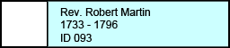 Rev. Robert Martin
